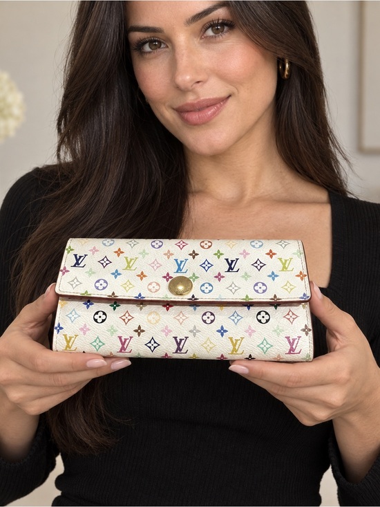 Louis Vuitton Handbags - Louis Vuitton Authentic Monogram Takashi Murakami Multicolor Monogram Wallet.